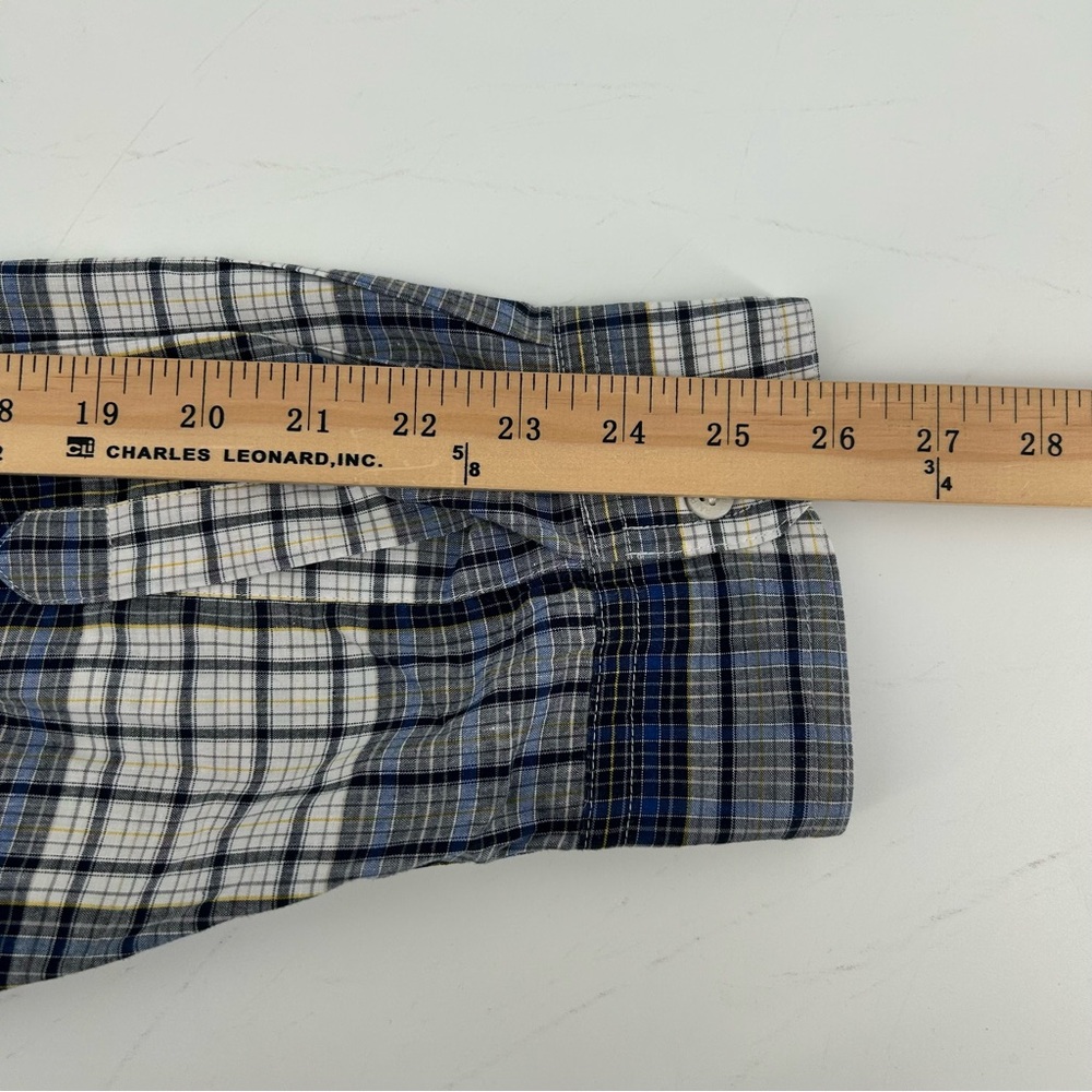 Chaps Ralph Lauren Shirt Mens 2XL Blue Plaid Button Up‎ Workwear Heritage - Picture 7 of 8